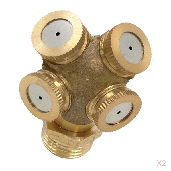 Boquilla de pulverización de niebla de 2x 1/2 '' Suministros de riego de cabezal de aspersor atomizador de jardín Zulema Cabezal de boquilla rociadora