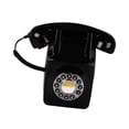 thumbnail image 2 of Teléfono con cable para barra, estilo rústico, para cumpleaños, cafetería, teléfono fijo retro, montaje en pared Negro, 2 of 9