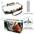 thumbnail image 4 of Fox Large Capacity Reusable Foldable Oxford Cloth Beach Bag Storage Bin Shopping Basket Cube Organizer, 4 of 7