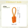 thumbnail image 2 of Uxcell Reflective Paracord Zipper Pull Polyester Zipper Pulls Replacement Fit for Backpacks Clothing Accessories Orange, 2 of 7
