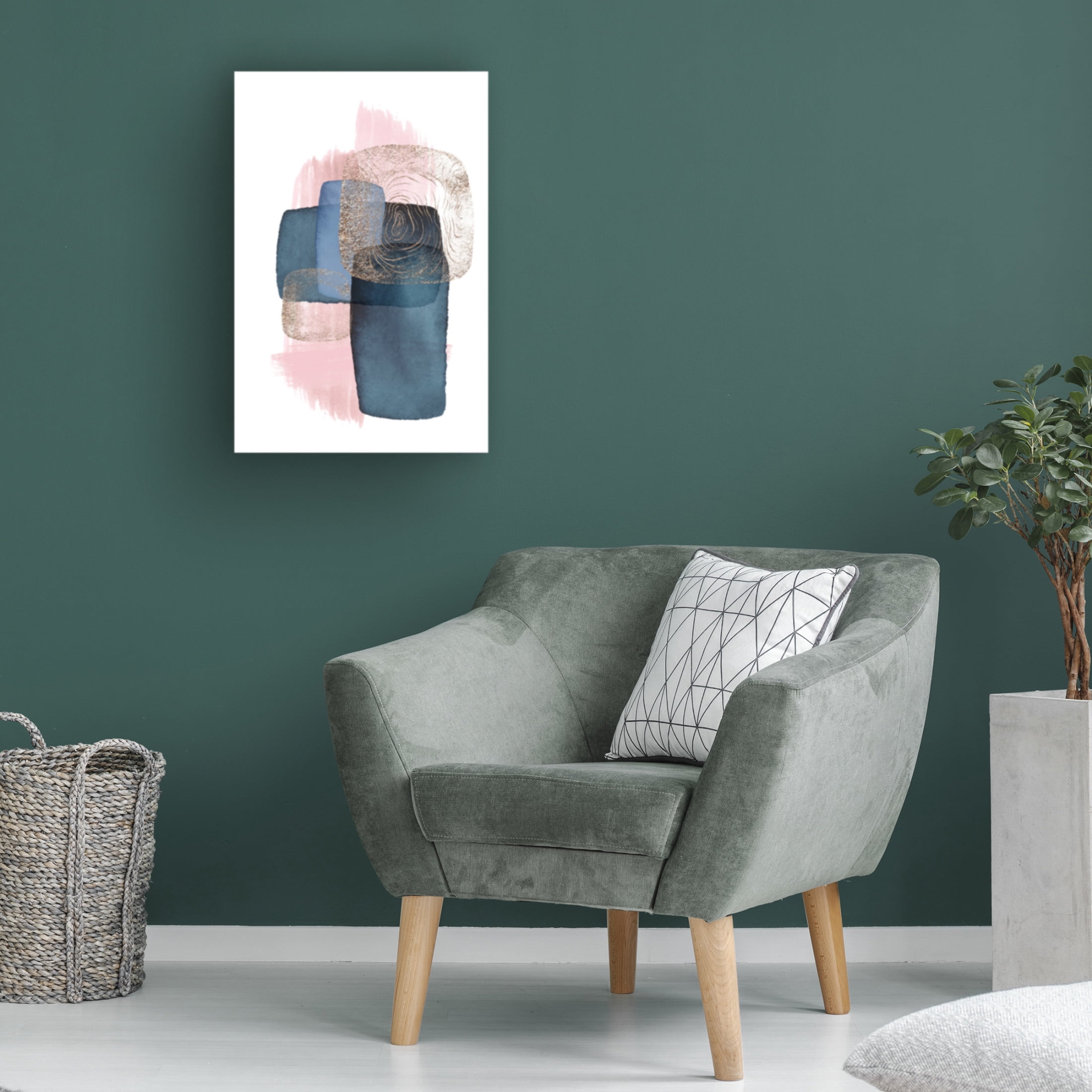 Trademark Fine Art Sally Ann Moss Monday blues 4 Canvas Wall Art