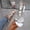Silver, variant on Women's Rhinestone Butterfly Gladiator Sandals, Open Toe Adjustable Ankle Strap Flat Shoes, Sparkly Casual Summer Sandals for Beach Gold 5.5(36)