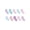 Pink/Lavender/Teal, variant on Hanes Girls' ComfortSoft Ankle Sock, 10 Pack, Sizes S-L
