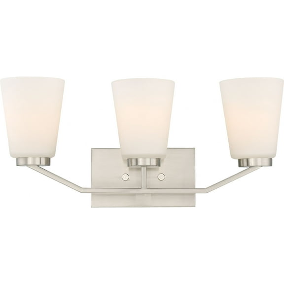 Nome 3 - Light Brushed Nickel/Silver Wall Sconce
