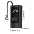 thumbnail image 4 of Eoozwa Tire Inflator Portable Air Compressor 150 PSI Cordless Car Air Pump with Rechargeable Battery, 12V DC, Digital Pressure Gauge, LED Light, For Auto, Bike, Motorcycle, Ball, 4 of 9