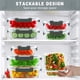 thumbnail image 5 of Set de 10 Contenedores de Vidrio para Almacenamiento de Alimentos KAMOTA con Tapa Hermética, 5 of 6