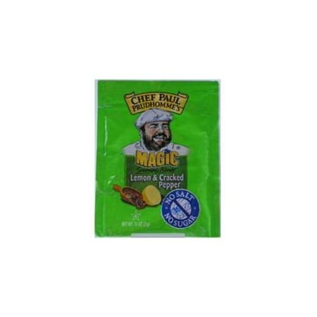 Bulk Buys Chef Paul Prudhommes Magic Seasoning Blends-Lemon&Cracked Pepper - Case of 144