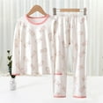 thumbnail image 3 of Toddler Girls Pajamas Outfit Set Long Sleeve Cotton Blend Tops Pants 2 Piece Pj's Set, 3 of 3
