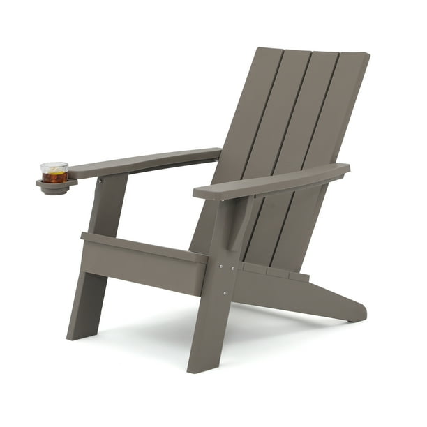 COBANA Adirondack Chair, Patio Resin Chairs with Cup Holder for Outdoor, Indoor, Firepit, Garden