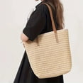 thumbnail image 2 of Yokua Fashion Straw Handbag SpaciousCasual Straw Shoulder Bag for Beach and Pool, 2 of 14