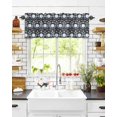 thumbnail image 6 of Valances for Windows Fall Abstract Rod Pocket Cafe Window Treatments Valance Curtains for Kitchen Bathroom Laundry Basement Windows 42"x18", 6 of 6