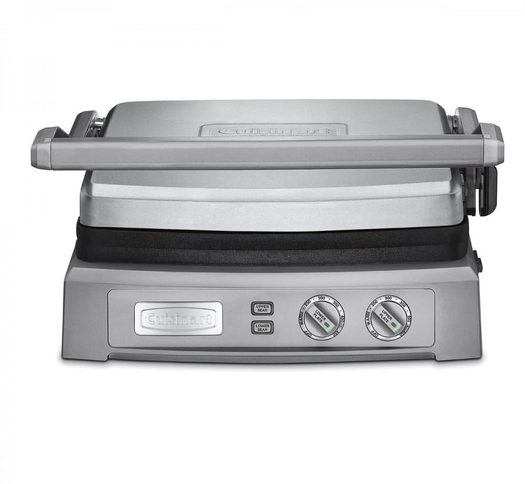 Cuisinart GR-5BP1 Griddler Five - Panini Grill with Electric Griddle Combo  & Removable Plates - Walmart.com