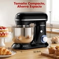 thumbnail image 4 of Batidora De Pedestal 3 En 1 Cebory, Mezclador De Alimentos De 10 Velocidades, Capacidad de 4QT, 4 of 7