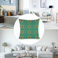 thumbnail image 3 of Pattern Design Textile Geometric Print Abstract Art Modern Throw Pillow Covers 18X18 Colorful Boho Aesthetic Floral Geometric Minimalist Pillow Covers For Couch Outdoor Decor, 3 of 6