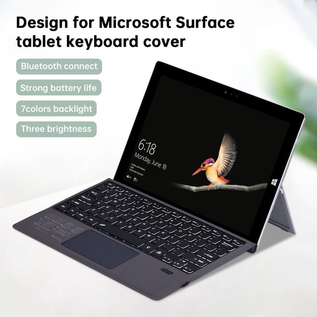 HLONK Bluetooth Standard Keyboard with Data Cable Black