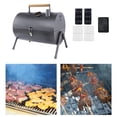 thumbnail image 2 of Parrilla de carbón ligera para barbacoa, ideal para pesca en el jardín y reuniones familiares. Gris, 2 of 9