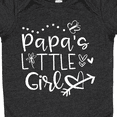 thumbnail image 4 of Inktastic Papa's Little Girl with Hearts Flower and Butterfly Girls Baby Bodysuit, 4 of 5