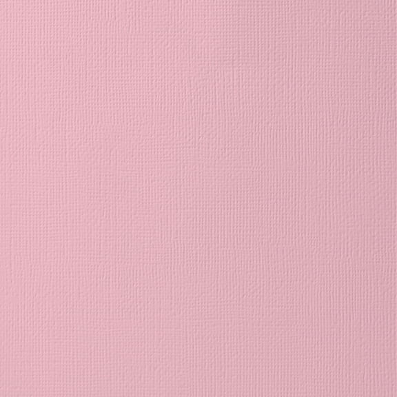 American Crafts 80lb Textured Cardstock 12"X12"-Blush