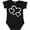AB-Black, variant on Inktastic Three White Hearts Boys or Girls Baby Bodysuit