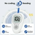 thumbnail image 2 of G-425-3 Glucose Monitor Kit, Blood Sugar Monitor with 100 Test Strips &100 Lancets for Diabetes Testing, High Accuracy Blood Glucose Meter with Auto Eject, No Coding & Large LCD for Seniors, 2 of 7
