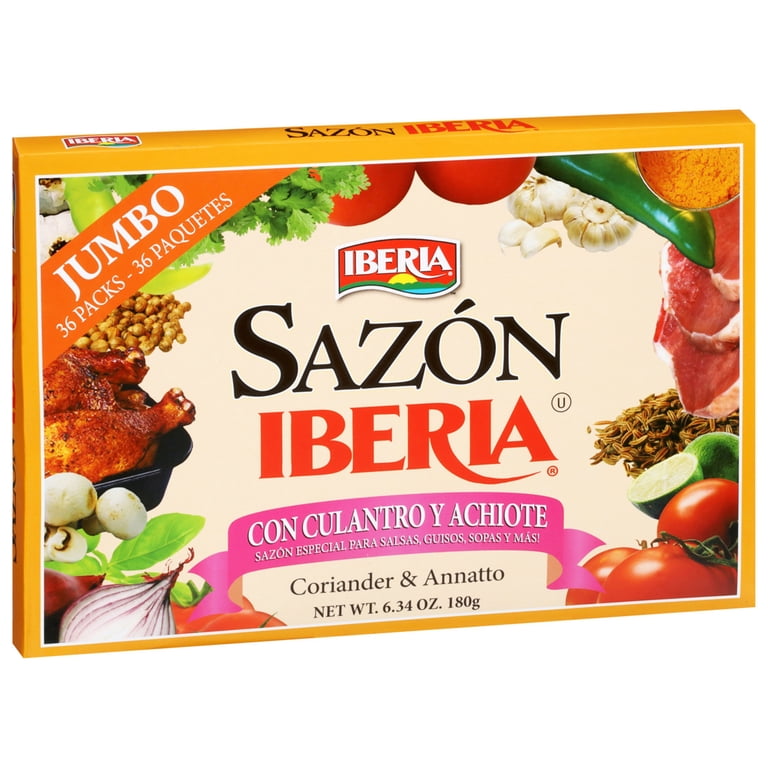 IBERIA Sazon Coriander and Annatto Seasoning, Jumbo Pack, 36