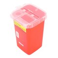 thumbnail image 3 of Contenedor de desechos Caja de almacenamiento de desechos de hojas de tatuaje Caja de basura de agujas de jeringa (rojo), 3 of 13