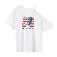thumbnail image 1 of Camiseta de manga corta para mujer, ropa deportiva suave de verano, recuerdo para viaje de oficina SG, 1 of 7