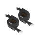 thumbnail image 1 of wonima11 Retractable Ethernet Cable - 6ft Cat6 Flat Network Cable with RJ45 Connectors for High Speed LAN, Internet, Gaming - Compatible with PS4, Router, Switch - 2 Pack., 1 of 1