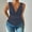 Navy, variant on ITSAME Womens Plus Size Tank Tops, Trendy Pile V Neck Drawstring Waist Summer Casual Cami Blouses Black 3XL