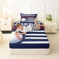 thumbnail image 4 of Erosebridal Kids Baseball Twin Sheet Sets,Boys Ball Games Bedding For Sport Gamer 3 Pieces, 4 of 6