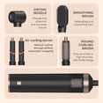 thumbnail image 5 of 5 in 1 Blow Dryer Brush, Upgrade Hair Dryer Brush Air Curler Air Curling Wrap Styler, Detachable Hot Air Brush Negative Ion Curling Brush Iron, Hair Styling Tools for Drying Curling Straightening, 5 of 12