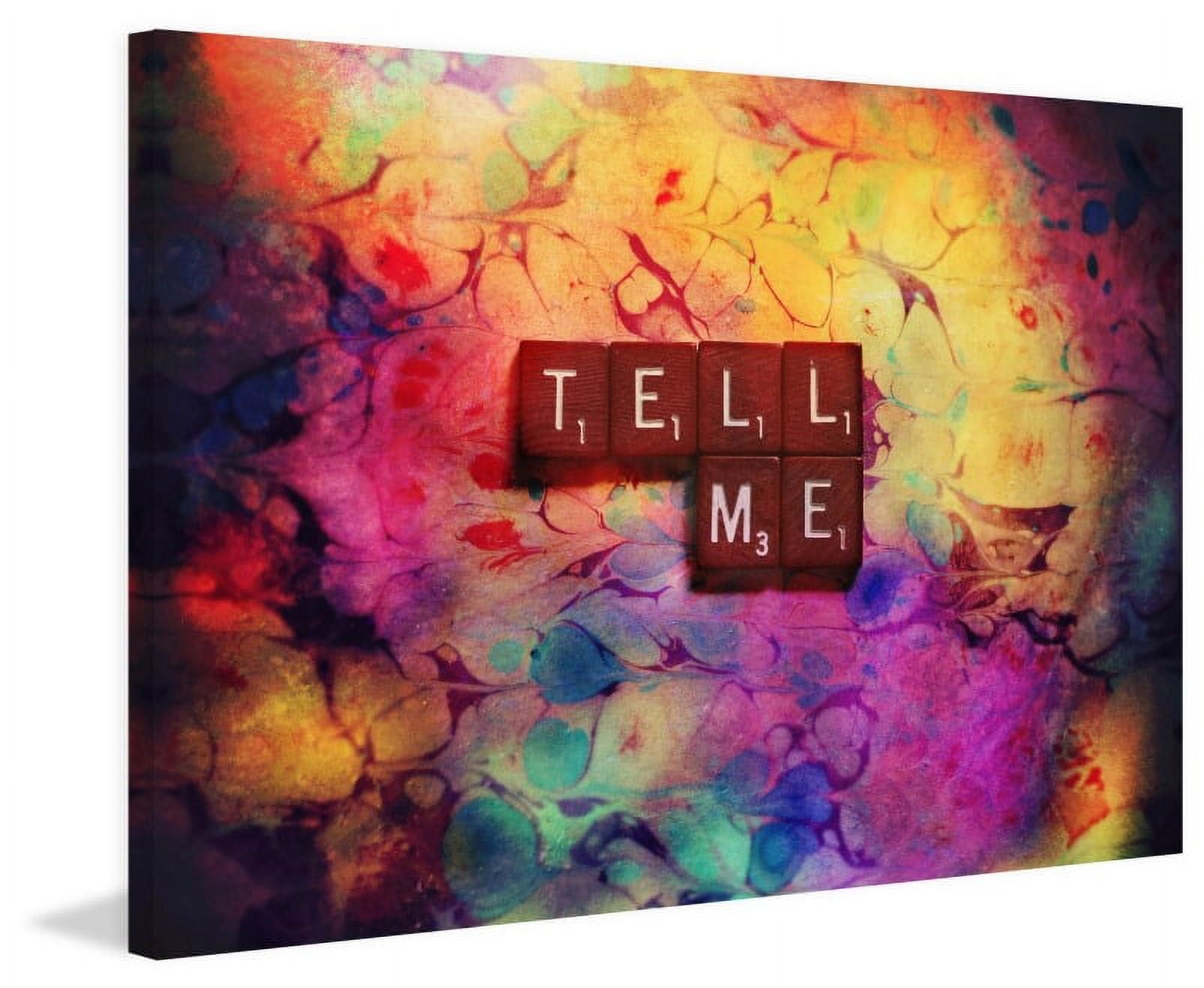 Marmont Hill "Tell Me" Sylvia Cook Painting Print on Canvas