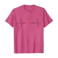 thumbnail image 2 of Outfmvch t shirts for women Summer Ladies Casual And Comfortable With Short Sleeves womens tops shirts for women Hot Pink XL, 2 of 4