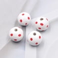 thumbnail image 4 of 60pcs DIY Wood Polka Dot Round Unfinished Beads Pendant for Jewelry Making Bracelet DIY Handmade, 4 of 6