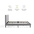 thumbnail image 2 of Box base cama Queen Size con Cabecera Capitonada Prime Color Gris Nooz Nooz Prime, 2 of 6