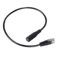 thumbnail image 1 of Cable adaptador conversor de conector de 3,5 mm a RJ9 para auriculares de PC o teléfono móvil a teléfono de oficina (longitud: 38 cm), 1 of 3