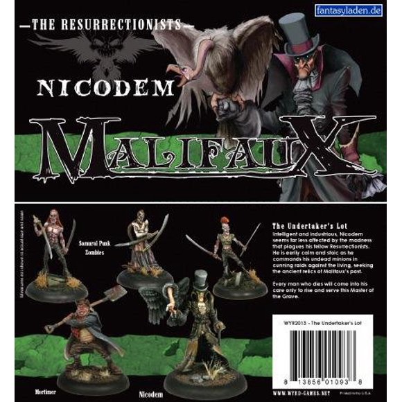 Malifaux Miniatures The Undertakers Lot - crew Nicodem