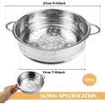 thumbnail image 2 of GFDYREE Stainless Steel Steamer Pot 7 Inches Round Cooking Rack Food Steamer Basket Insert for Kitchen Dim Sum Dumplings Bun(18cm), 2 of 7