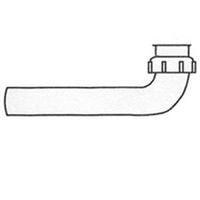 Plumb Pak  1-1/2 in. Dia. x 15 in. L Plastic  Waste Drain Tube