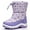 Purple, variant on Kids Snow Boots Girls Lightweight Slip Resistant Waterproof Winter Boots (Toddler/Little Kid)