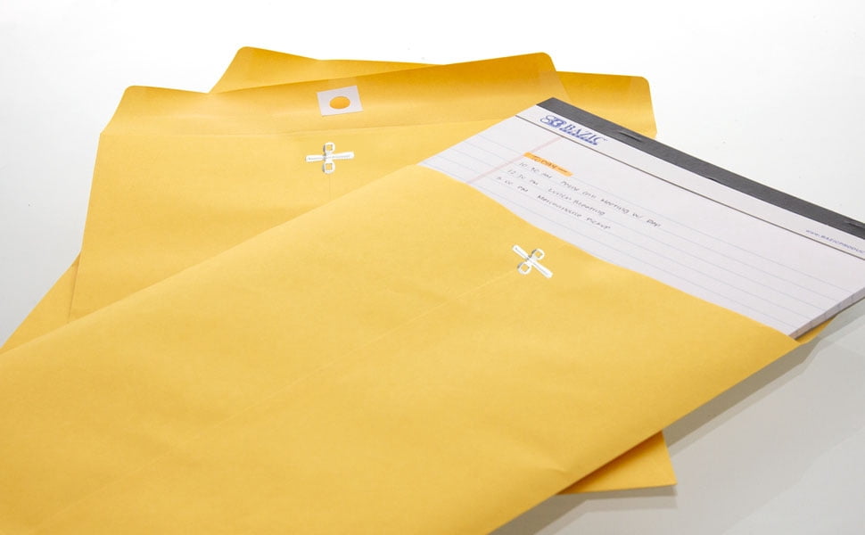 BAZIC Catalog Envelope 10" x 13" Gummed Seal Eyelet Closure, 500-Count