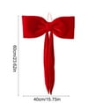 thumbnail image 3 of Zmeidao Christmas Velvet Bows Xmas Tree Toppers Bows Christmas Decorations for Window Wall Mantle Front Door Porch, Home Party Wedding Car Holiday Decor Supplies 15.7x23.6in, 3 of 6