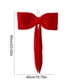 thumbnail image 3 of Colgante adorno de árbol de terciopelo de Navidad | Decoración de lazo colgante de poliéster rojo | Decoración duradera y reutilizable para escaparates navideños | Tamaños múltiples: 28x12cm, 3 of 6