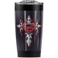 thumbnail image 1 of Superman Gothic Steel Logo Stainless Steel Tumbler 20 oz Coffee Travel Mug/Cup, Vacuum Insulated & Double Wall with Leakproof Sliding Lid | Great for Hot Drinks and Cold Beverages, 1 of 7