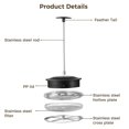 thumbnail image 2 of French Press Coffee Maker, 34oz Espresso and Tea Maker, High Borosilicate Glass Coffee Pot with Filter Assembly Unit, Espresso Coffee Maker for Home, Office, Camping, 2 of 6