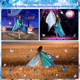thumbnail image 5 of Chal de alas de mariposa, disfraz de mariposa para adulto, tela suave, encantadoras alas de mariposa para mujer, accesorio de disfraz para carnaval, 2 uds., 5 of 5