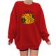 thumbnail image 1 of Sudadera Para Mujer, Sudaderas de Cuello Redondo, Blusa Holgada de Manga Larga Con Estampado de Otoño A La Moda, Jersey Informal de Cuello Redondo, Tops, Sudadera Odeerbi  ODB130945, 1 of 4