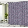 thumbnail image 5 of Ambesonne Sugar Skull Shower Curtain, Retro Skulls Flowers, 69"Wx84"L, Dark Indigo Purpleblue, 5 of 5