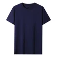 thumbnail image 5 of Camiseta sencilla de algodón de gran tamaño para hombre, camisetas de verano informales de manga corta de color sólido, camisetas nuevas de 2023 de alta calidad y2k para hombre, 5 of 5