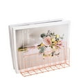 thumbnail image 4 of Metal Storage Holder File Filling Rack Home Office Desktop Bookshelf Magazine Poster Storage Rack Desktop Organizer Decorations, 4 of 12